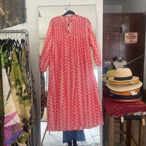 Nimbu Arhat Long Dress in Shibory Rose